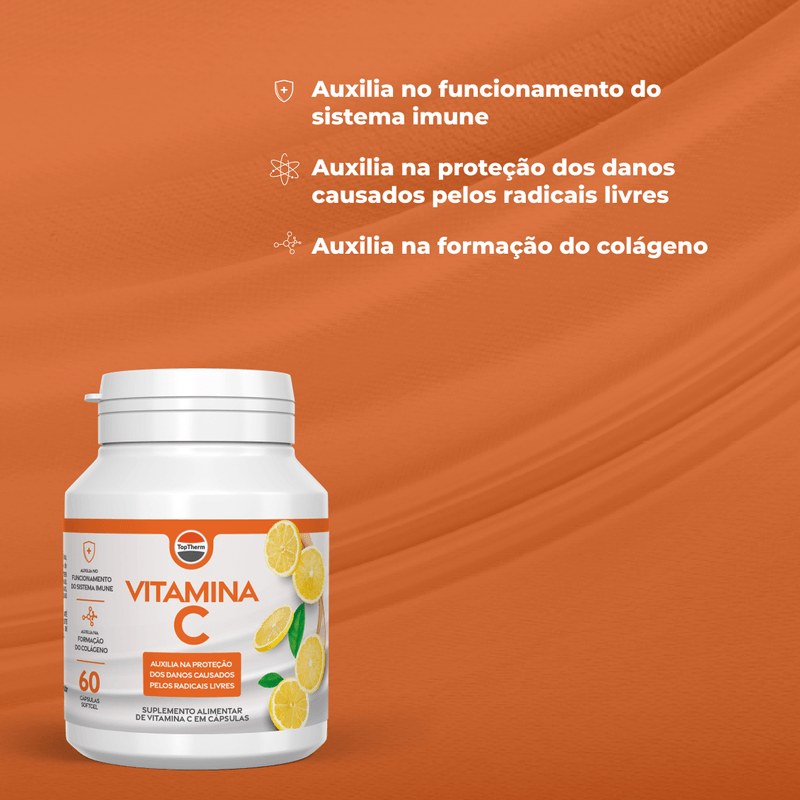 Vitamina C (120 cápsulas): Como tomar, benefícios